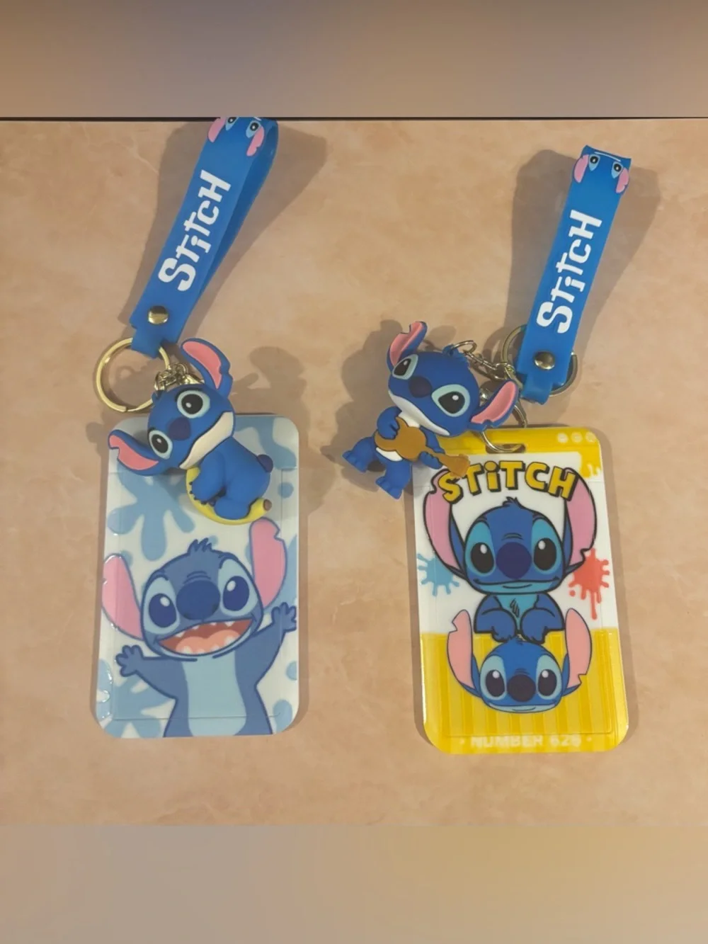 Stitch Kids Lanyard ID Holder Keychain - Blue